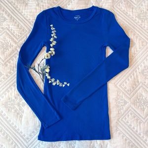 J. Crew Royal Blue Long-sleeve T